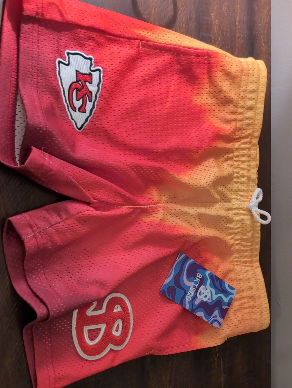 Kids Gradient Red-Orange Swim Shorts